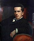 Ivan Nikolaevich Kramskoy Canvas Paintings - Portrait of Anatoly Kramskoy, the Artist's Son
